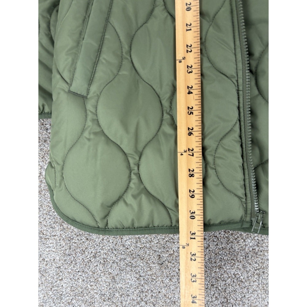 Old‎ Navy Water-Resistant Sherpa-Lined Quilted Zip Jacket Women's XS Green NWOT - Picture 9 of 9